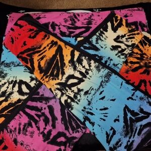 No Boundaries Pink and Black Abstract Scarf
